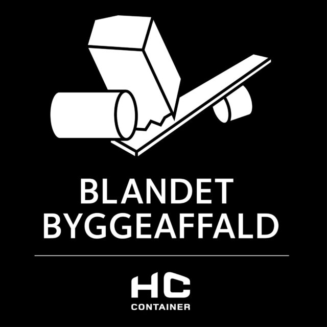 Blandet bygningsaffald | HC Container Blandet bygningsaffald