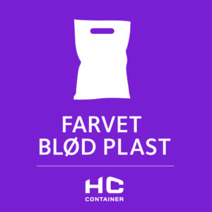 Farvet blød plast