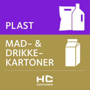 Plast, mad- og drikkekartoner