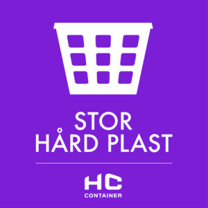 Stor hård plast