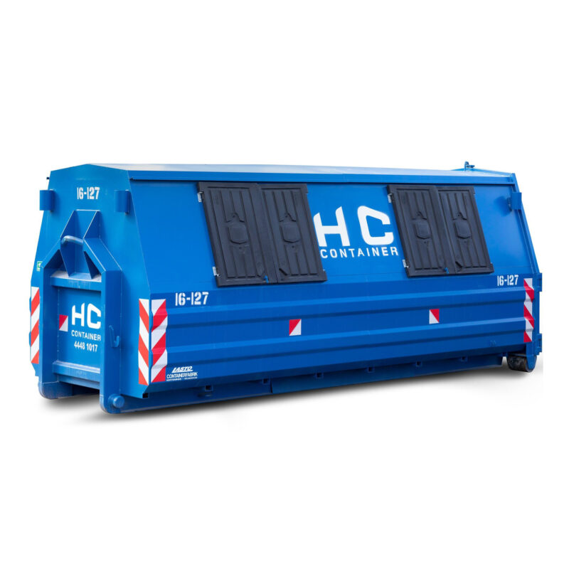 Lukket ladcontainer 16m3
