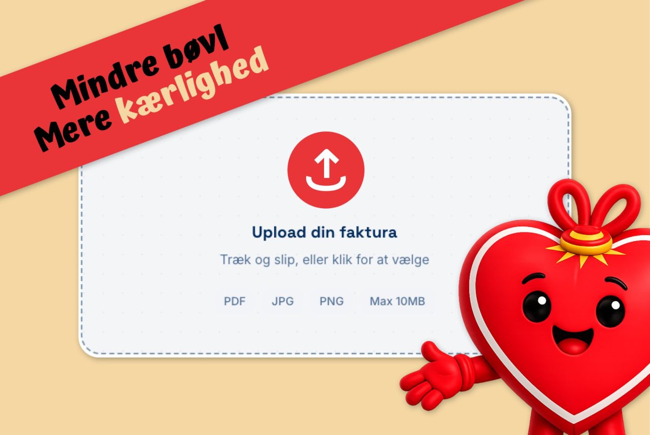 Affaldstjek - mindre bøvl, mere kærlighed. Upload din faktura.